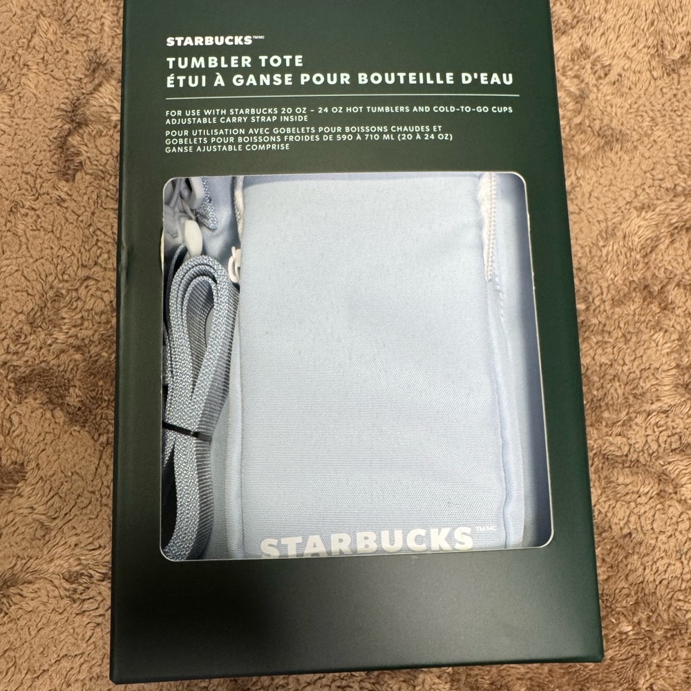 Starbucks Light Blue Tumbler Tote - Picture 2 of 4